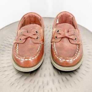 Carter's Brown Dress Shoes with Moccasin Stitching